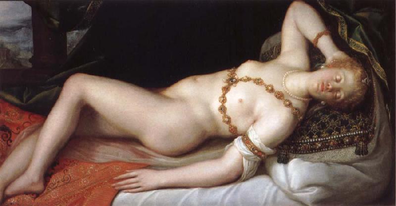 Dirck de Quade van Ravesteyn Venus in repose oil painting image